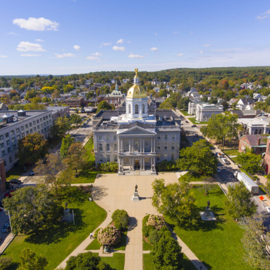 Arial view of the NH Captiol